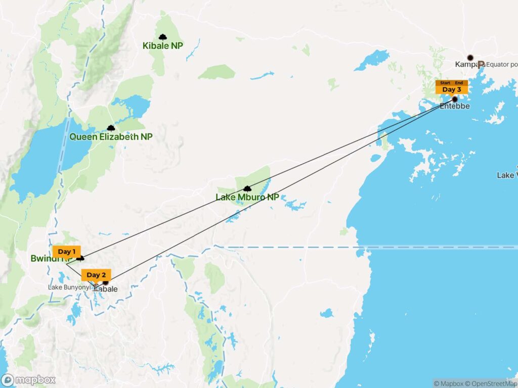 kaije safaris 3 days gorilla